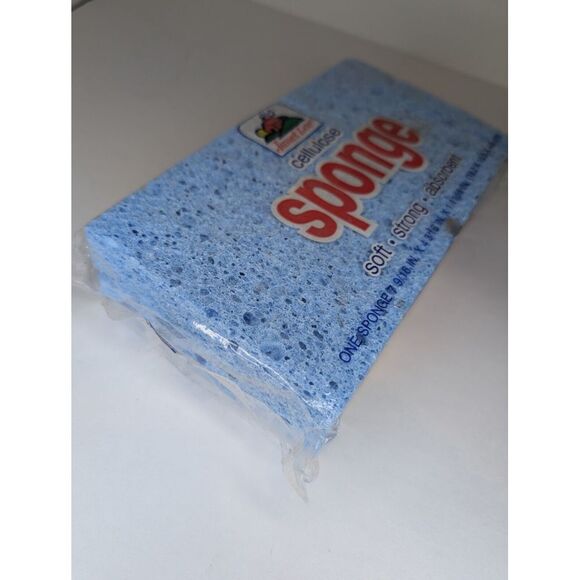 Janet Lee Cellulose Sponge 19.2 X 10.6 X 4.3 cm Super Size Soft Strong Absorbent - Picture 5 of 5